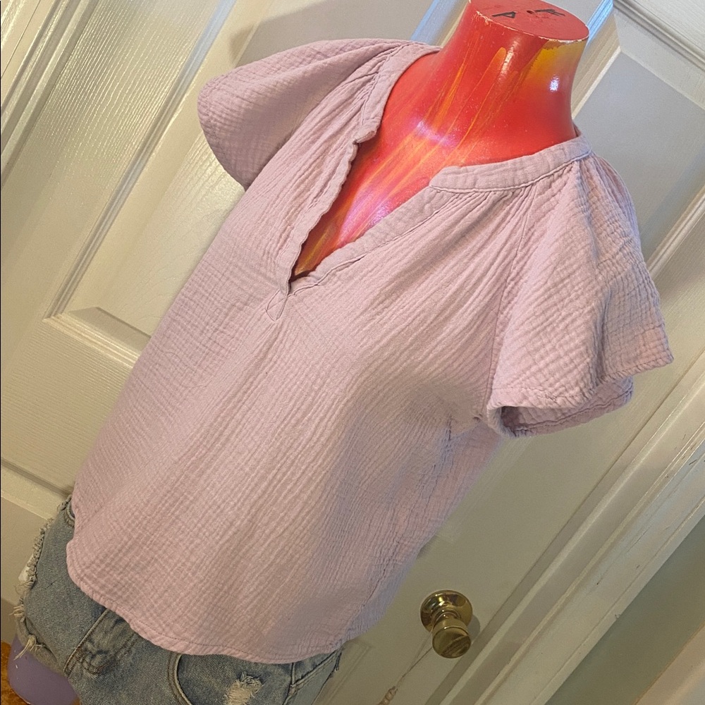 Universal Thread Lilac Textured Blouse - Picture 4 of 10